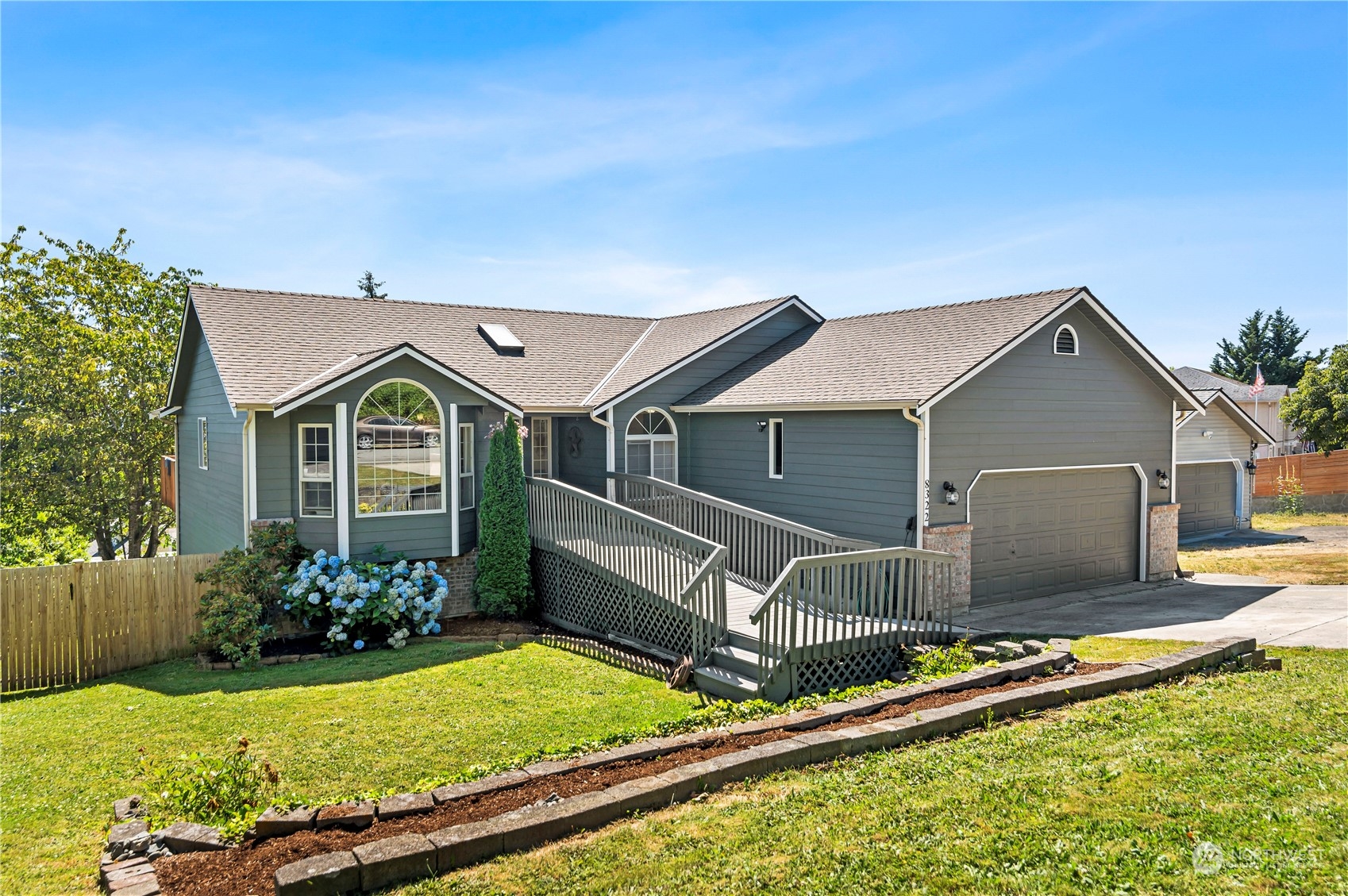 front view of house with a yard