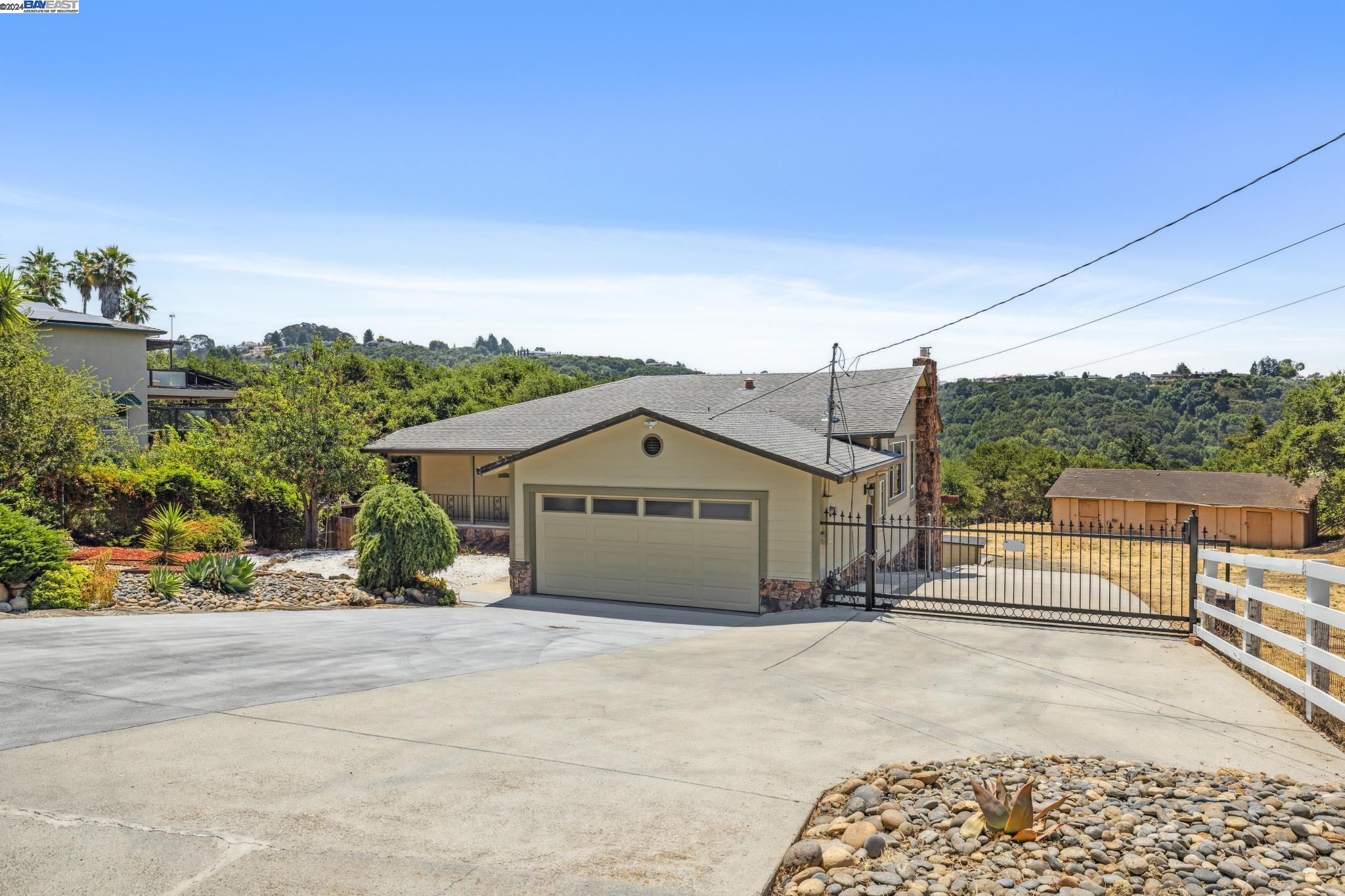 a view of a house with a outdoor space