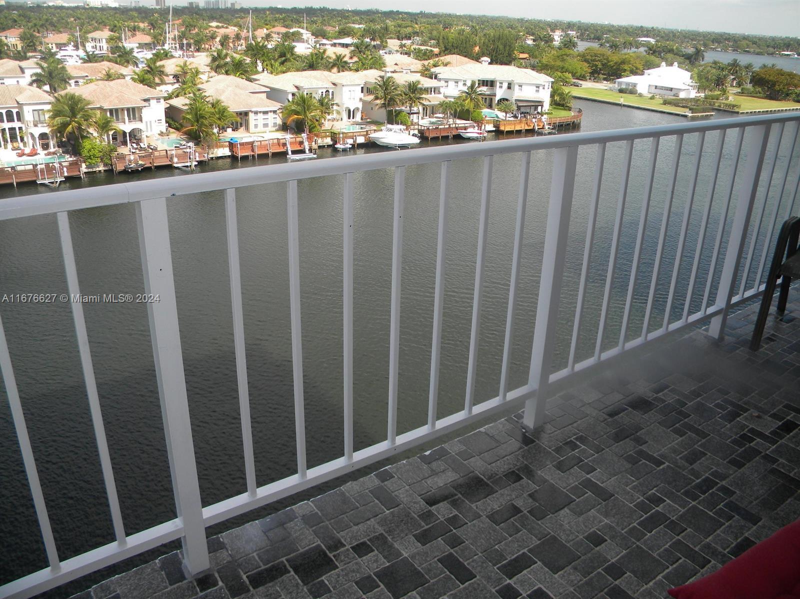 a view of a balcony