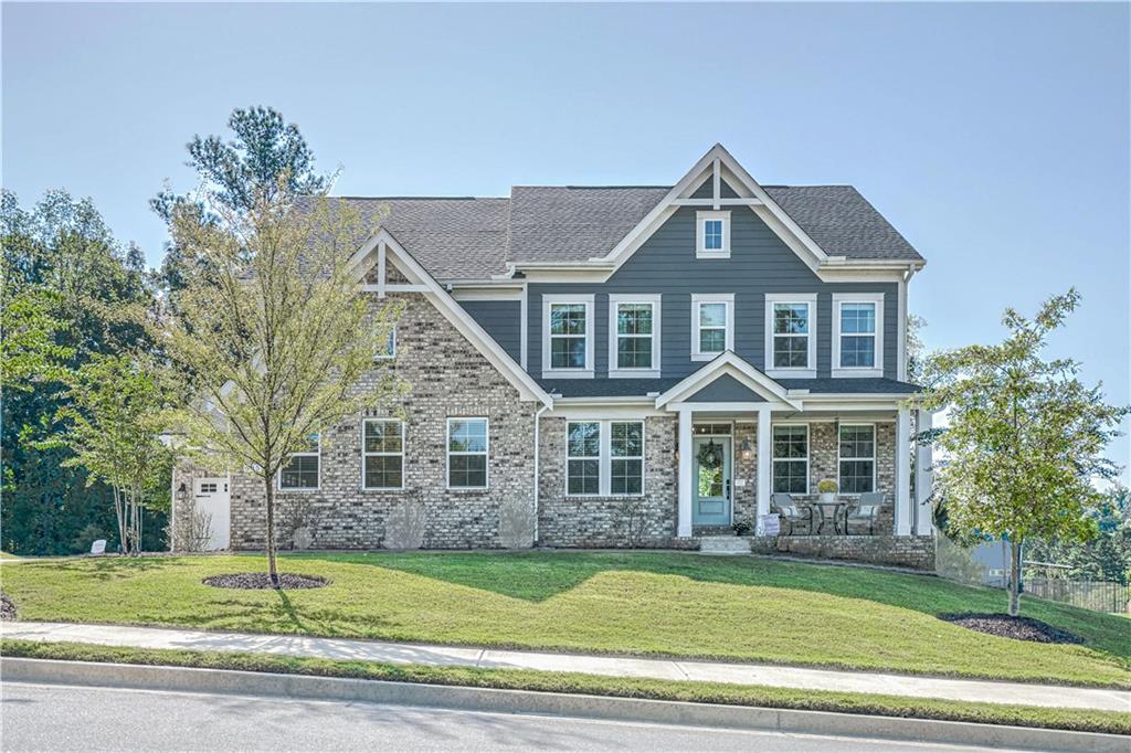 a front view of a house