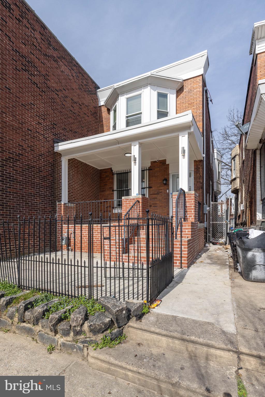 a front view of a house