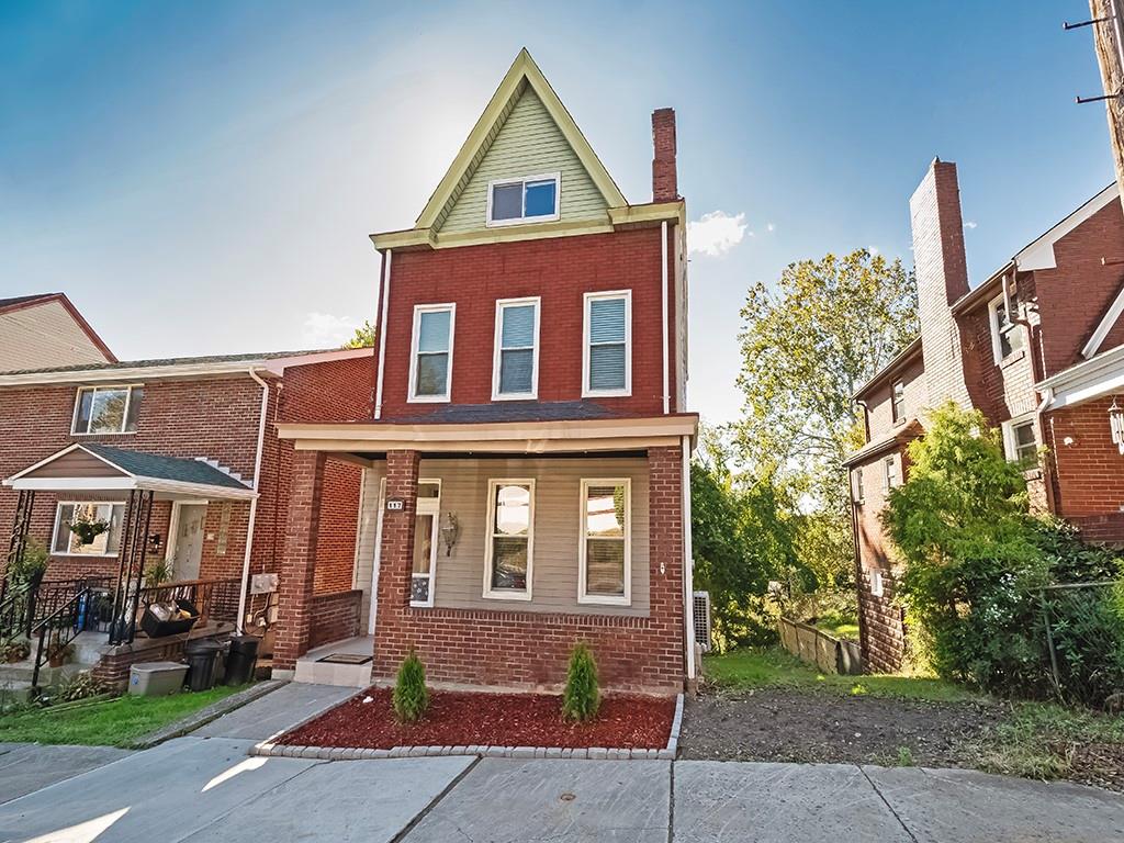 a front view of a house