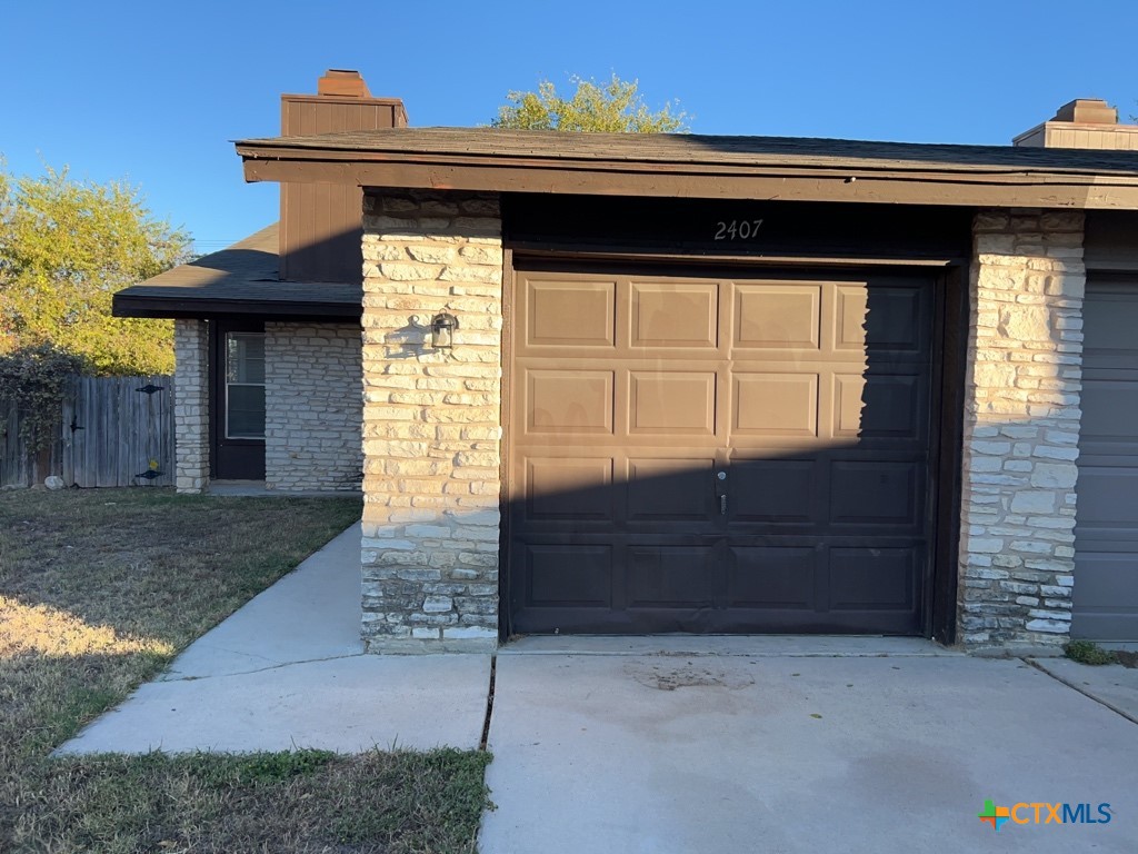 a front view of a house