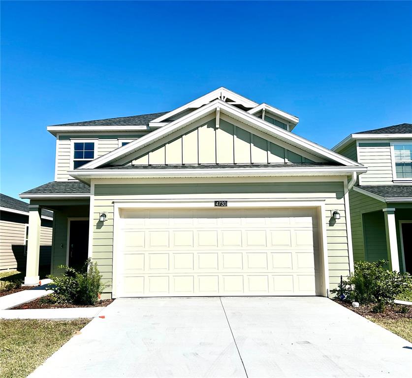 a front view of a house