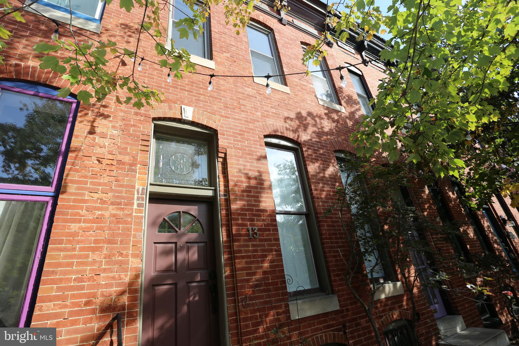 a view of a brick wall