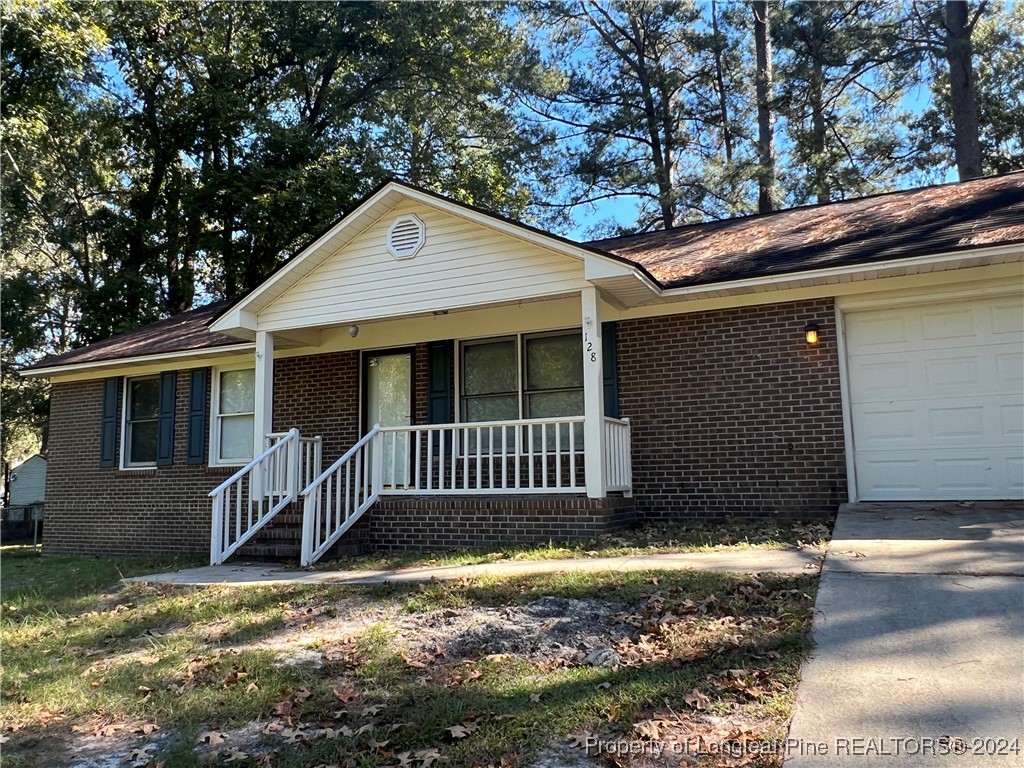 a front view of a house