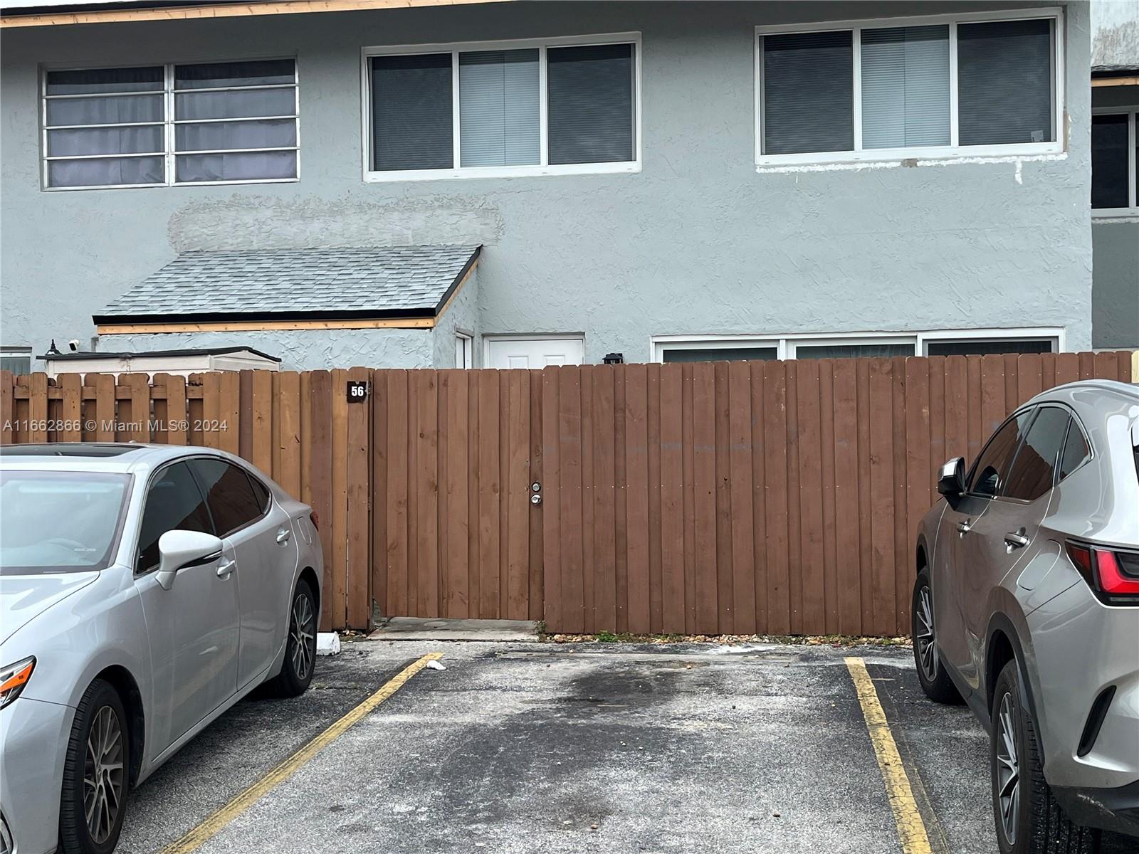 a view of car garage