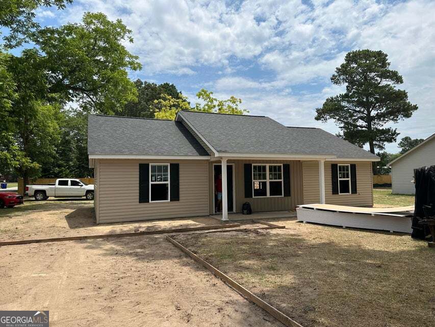 front view of a house with a view of a house