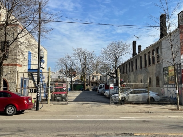 a view of street with cars