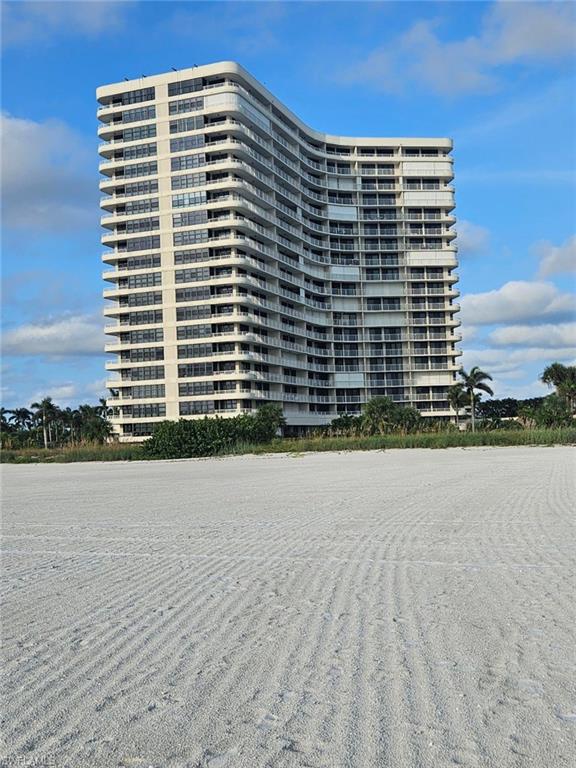 a front view of a building