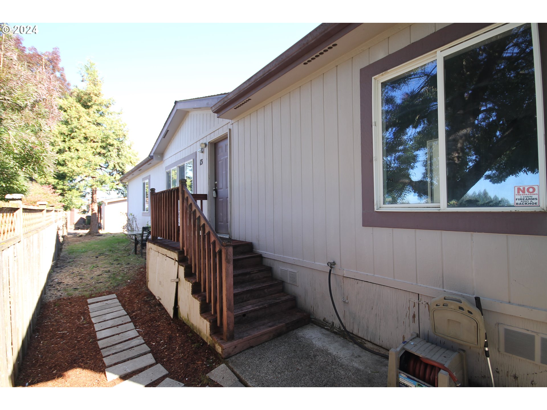 a view of outdoor space and deck