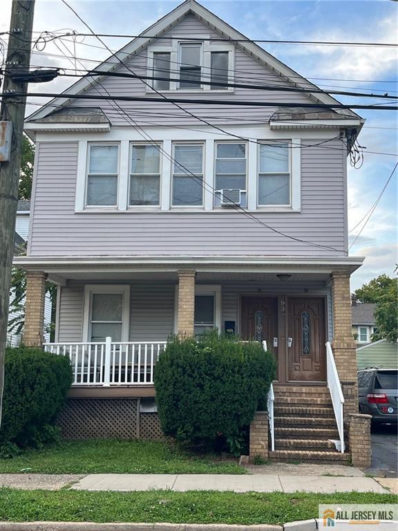 a front view of a house