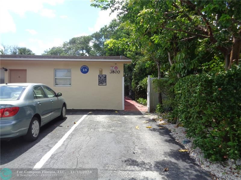 a view of a car garage