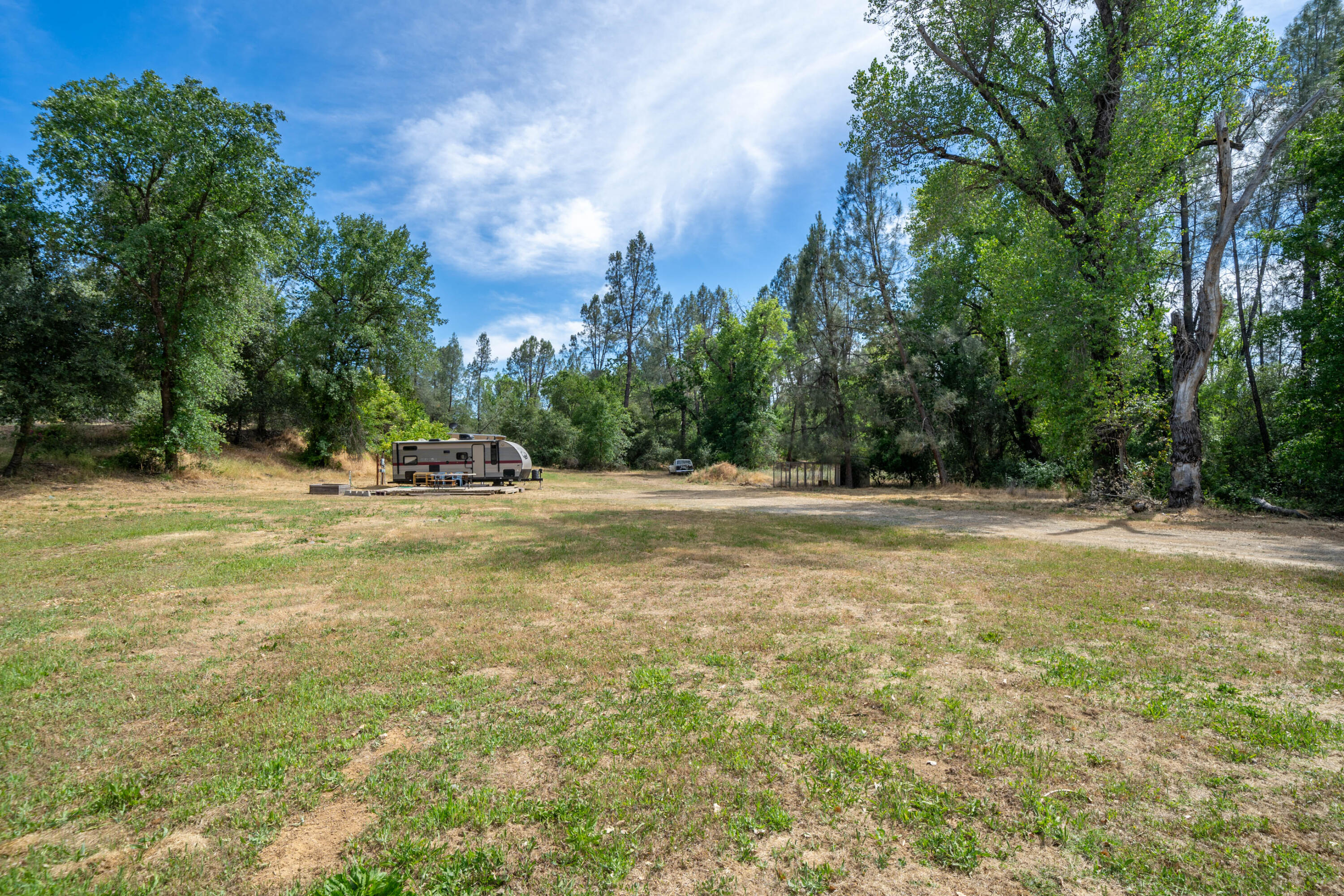 a view of outdoor space with trees