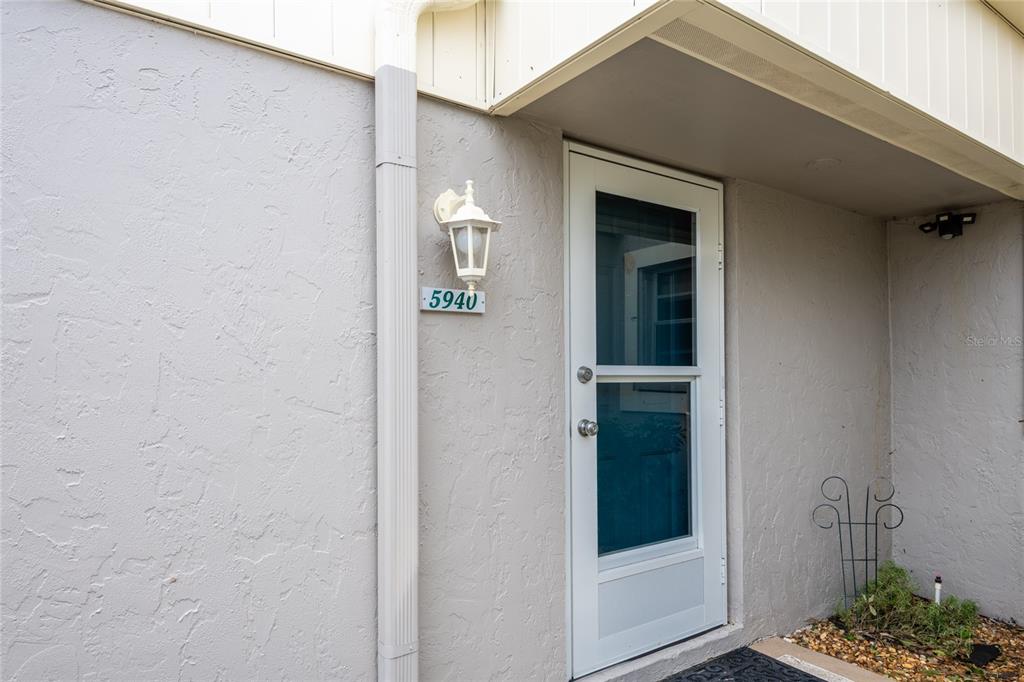 a view of front door