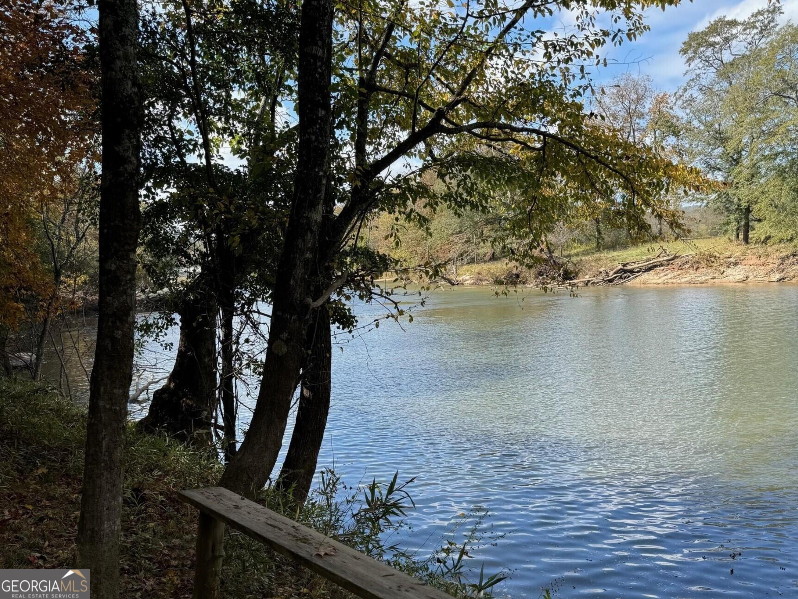 a view of lake from window