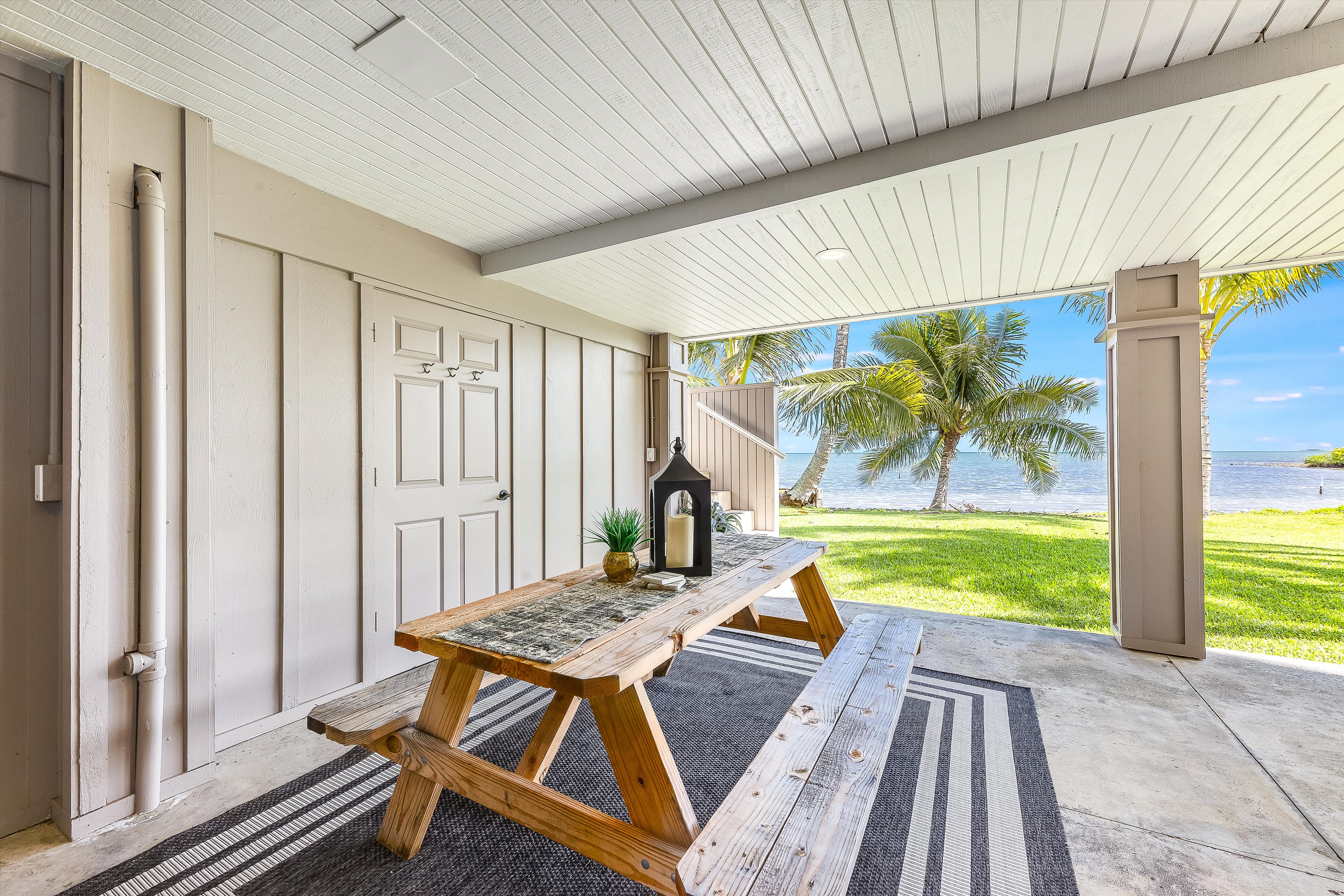 workspace with outdoor seating