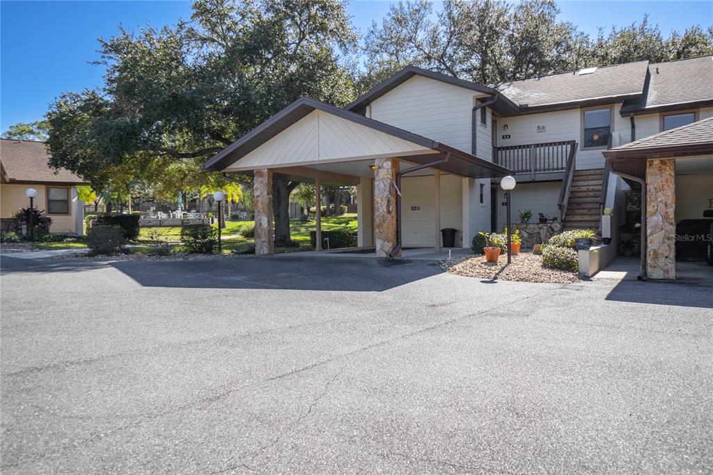 a view of a house with a patio