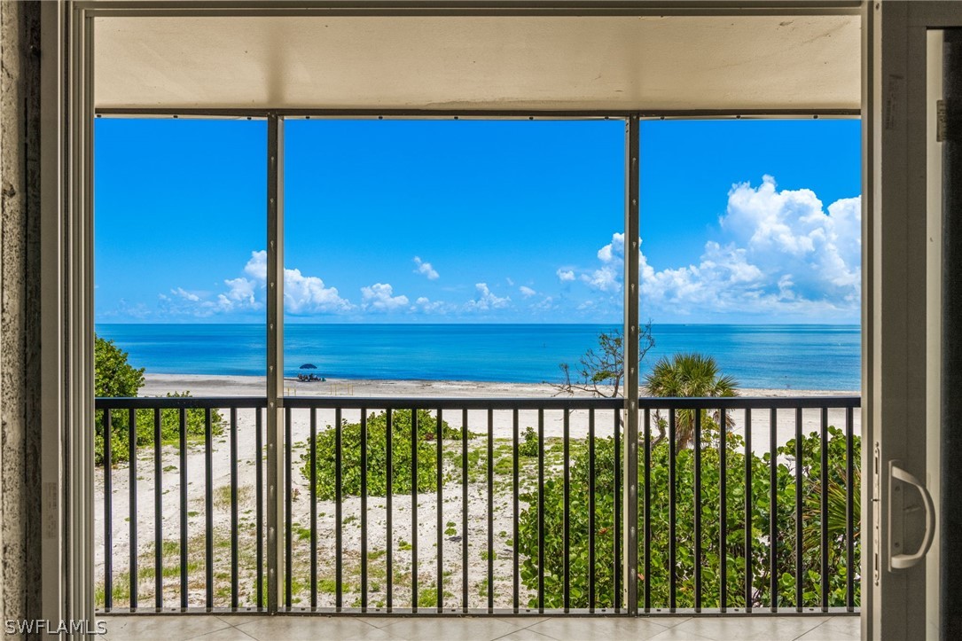 a view of a balcony