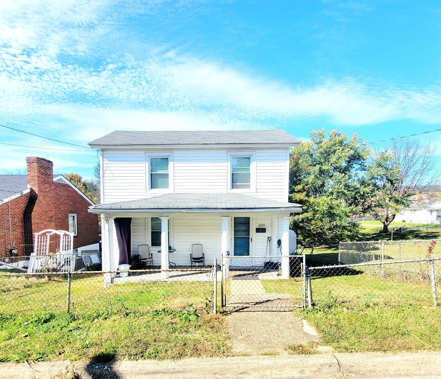 front view of house with a yard