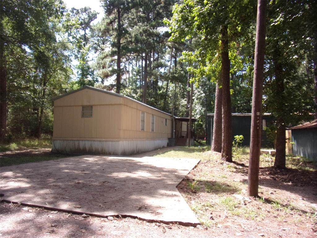 a backyard of a house