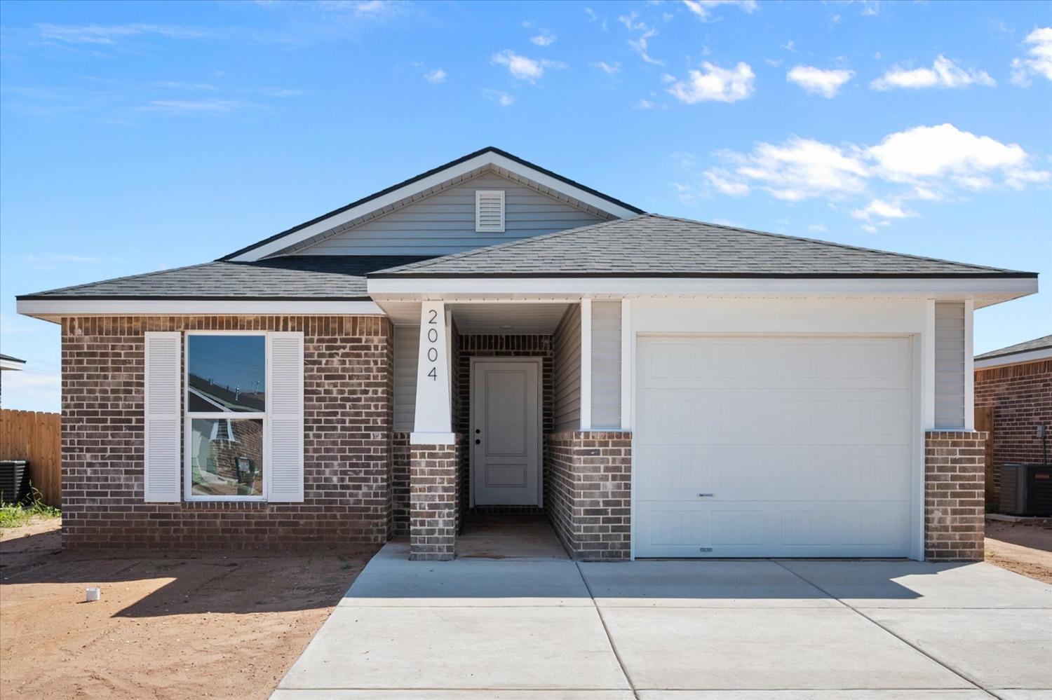 a front view of a house