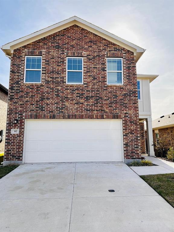 a front view of a house