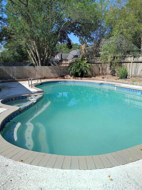 Big pool in big backyard