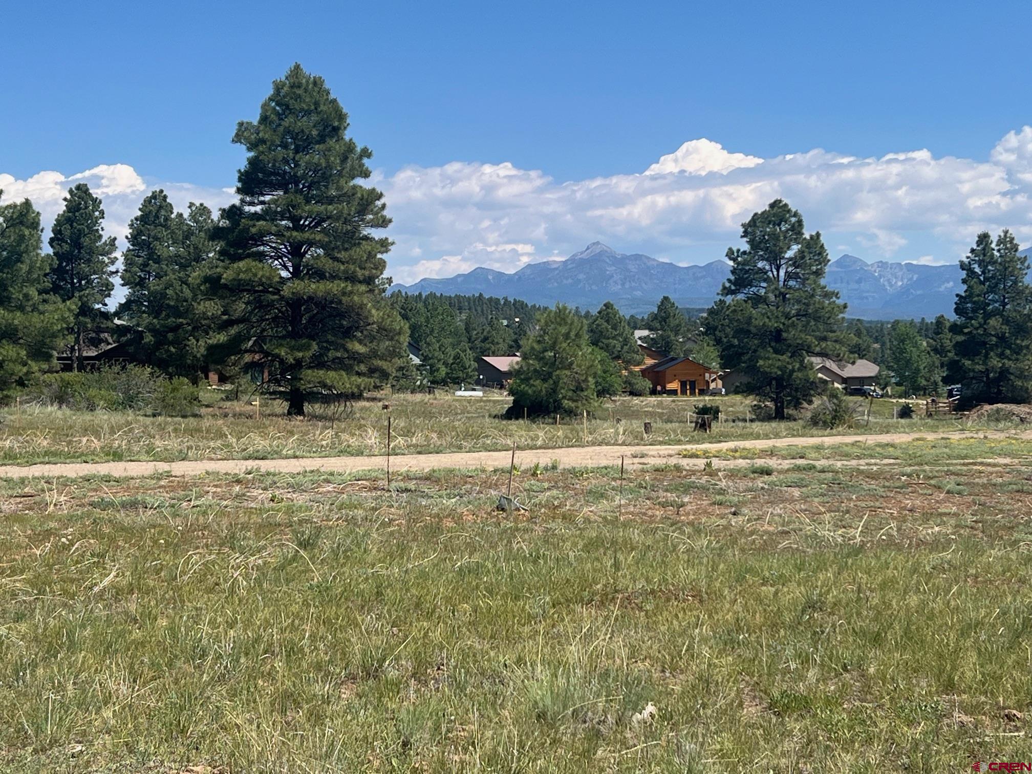 a view of outdoor space with mountain view