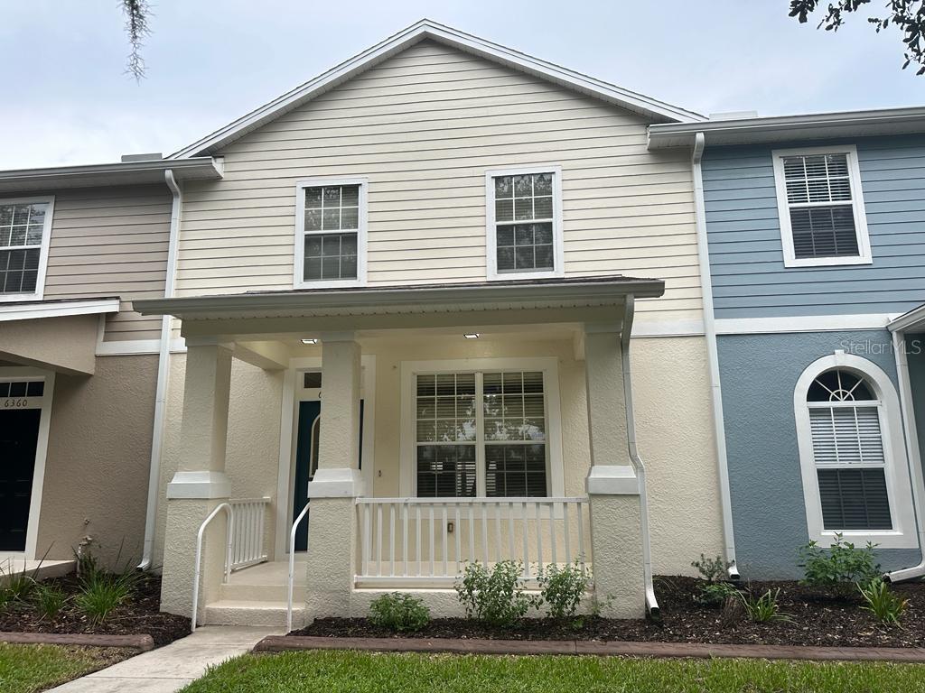 a front view of a house