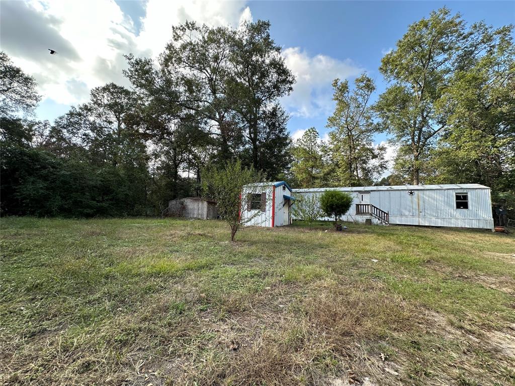 a backyard of a house