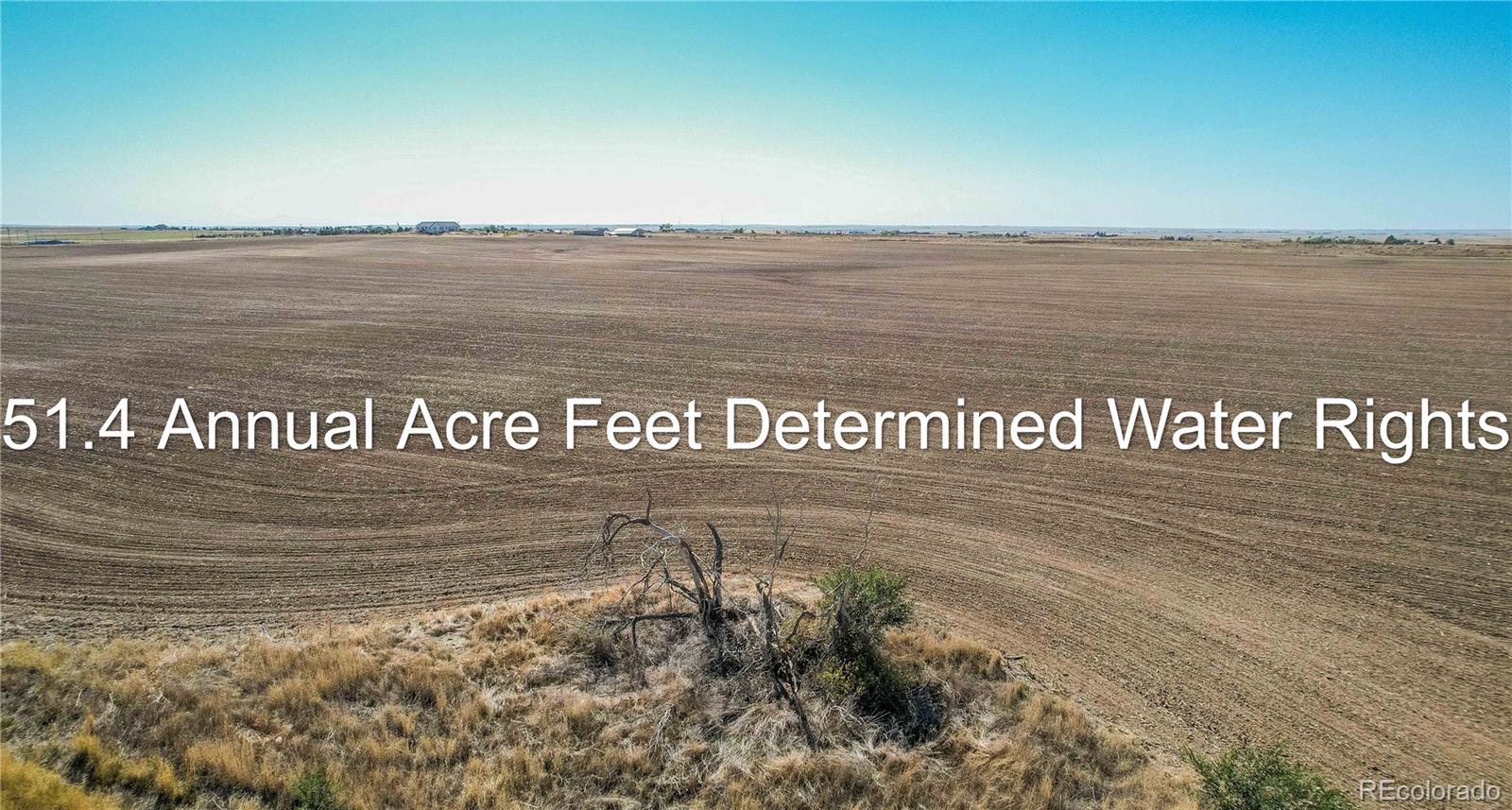 a view of a field with an ocean beach