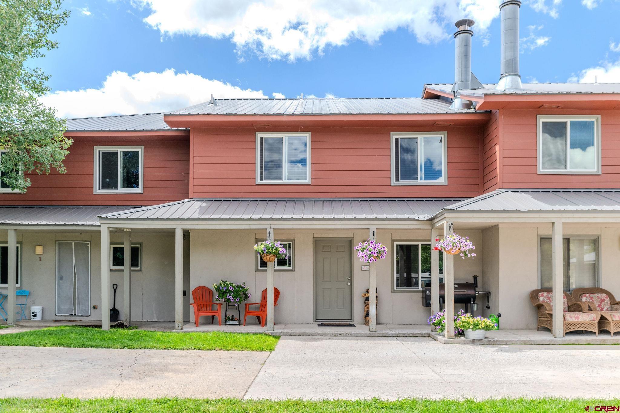 a front view of a houses