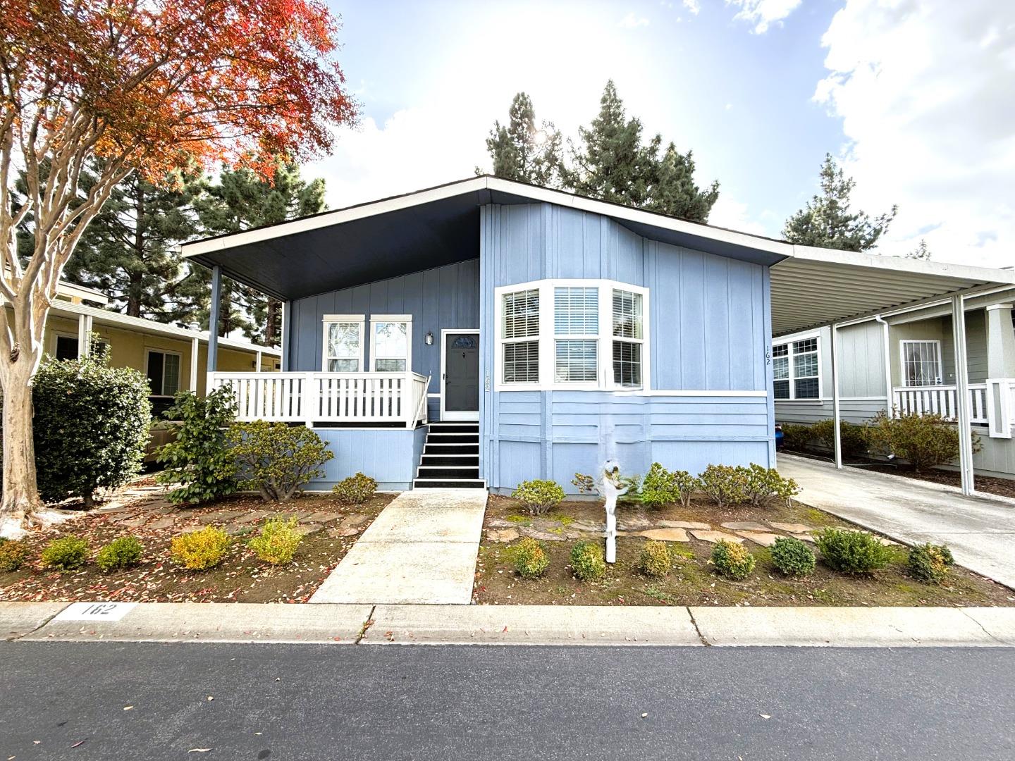 a view of a house with a patio