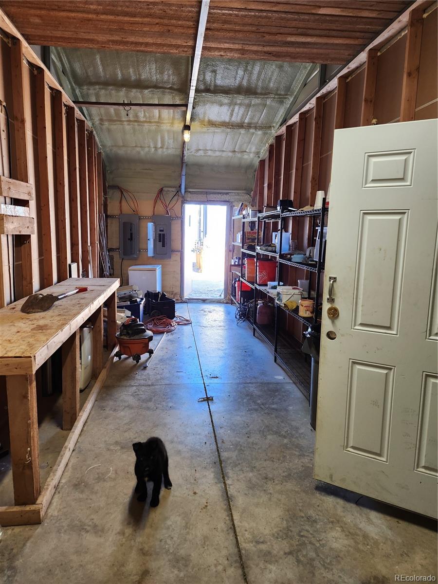 a view of storage and utility room