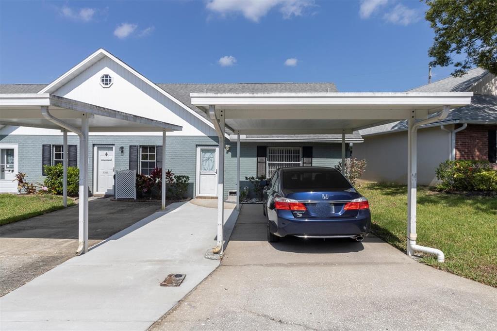 a car parked in garage