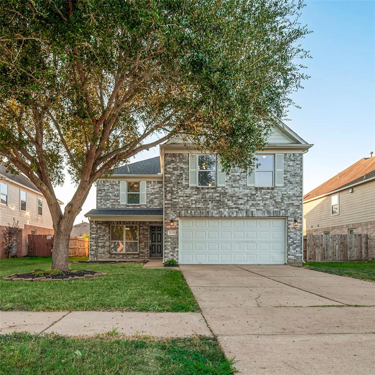 **Welcome Home to 2114 Indian Clearing Trail**Beautiful brick & siding, two-story home with its welcoming covered front porch and spacious two-car garage. A large shade tree graces the front yard, providing natural beauty. *New Roof and Coach Lights installed October 2024