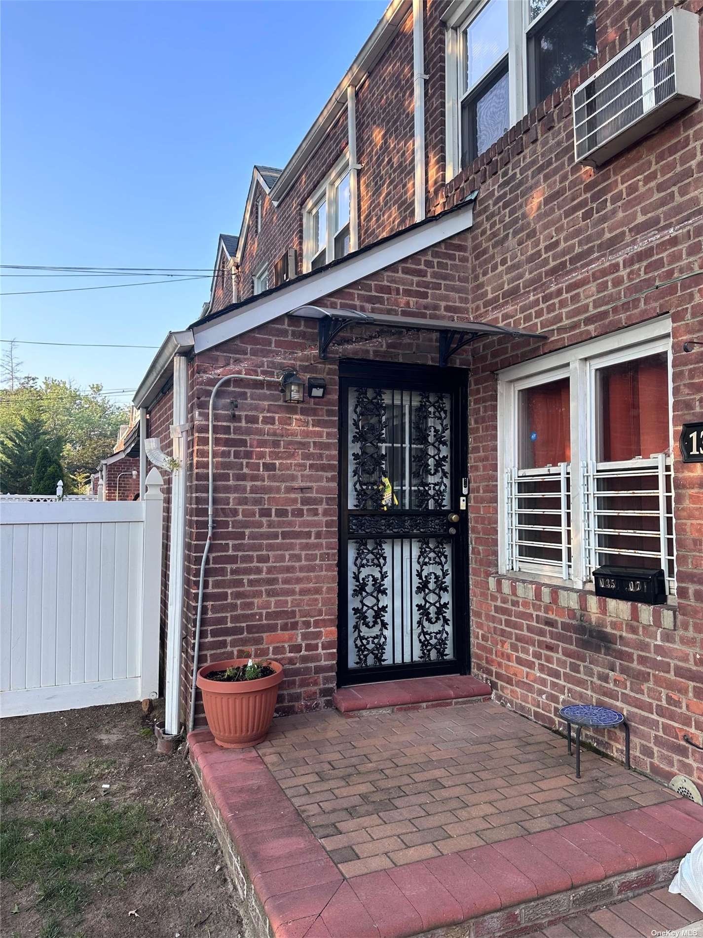 a front view of a house