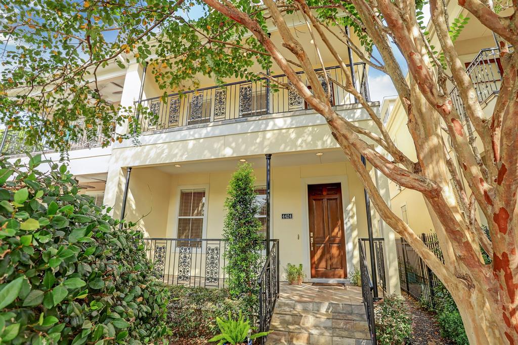 Welcome home to 4424 Blossom. New Orleans style home with gated courtyard and two oversized patios. Walking distance to Buffalo Bayou Park.