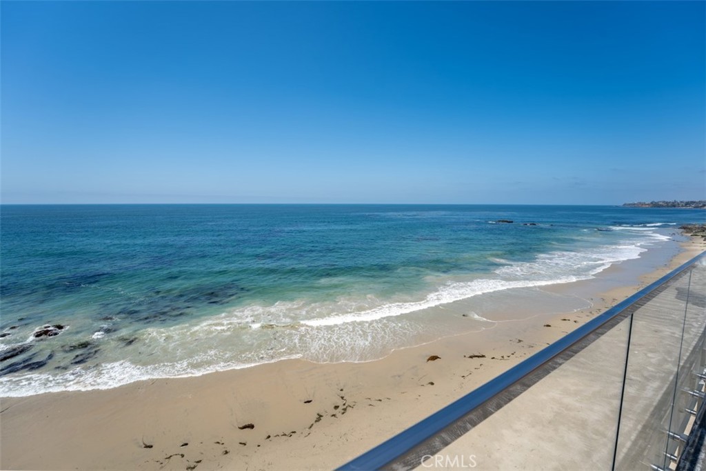 a view of an ocean beach