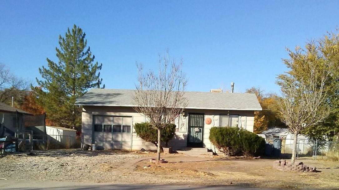 a view of a building and a street