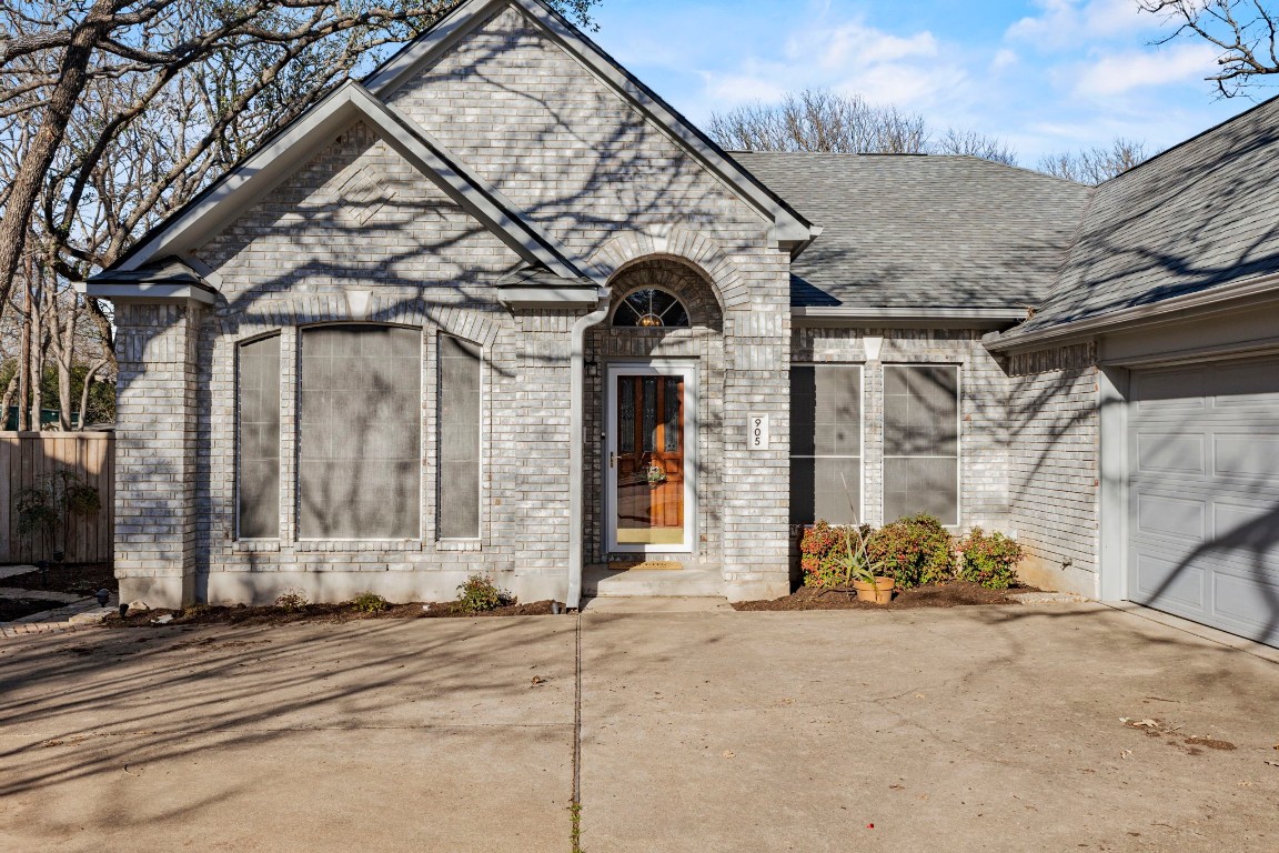 a front view of a house