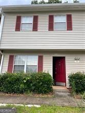 a front view of a house