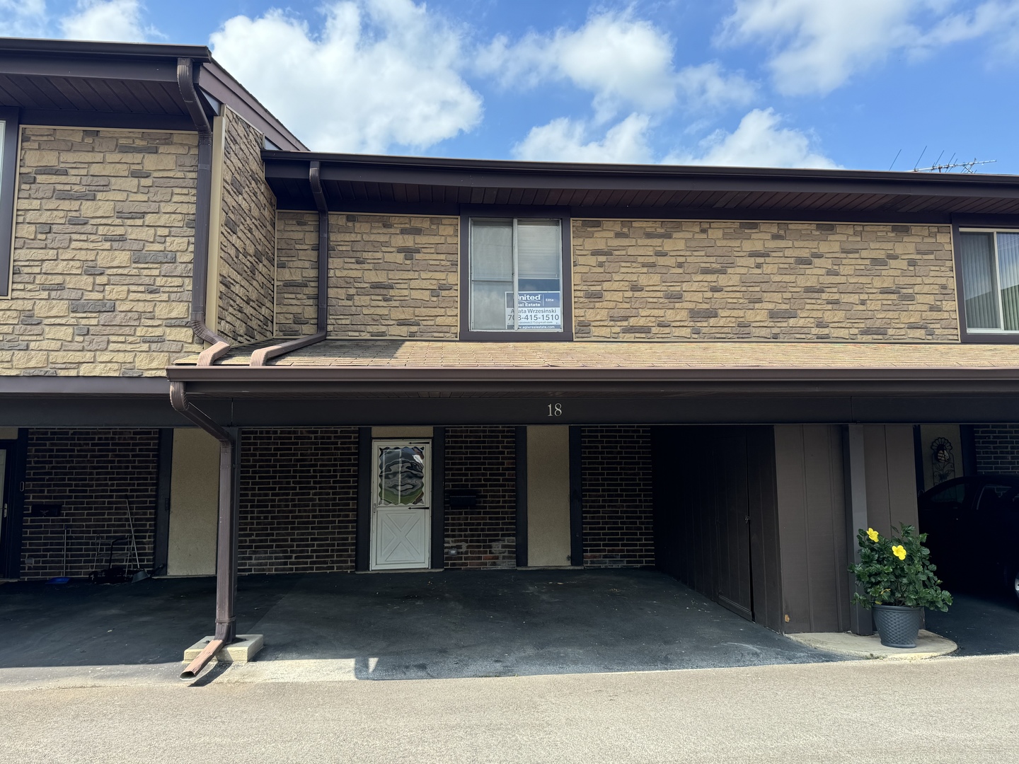 a front view of a house