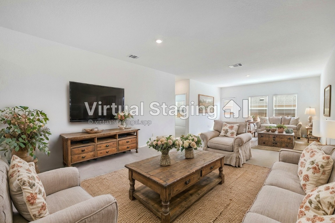 Welcome home!Living & Dining Room - virtually staged