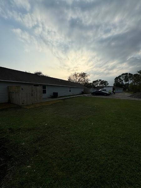 a view of an outdoor space and yard