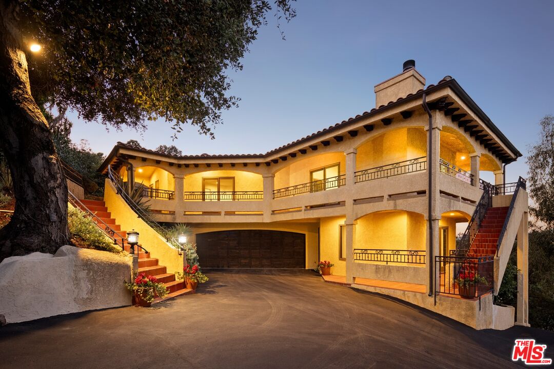 a view of an entryway with a swimming pool