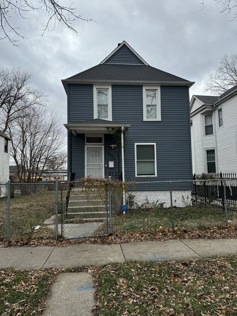 a front view of a house