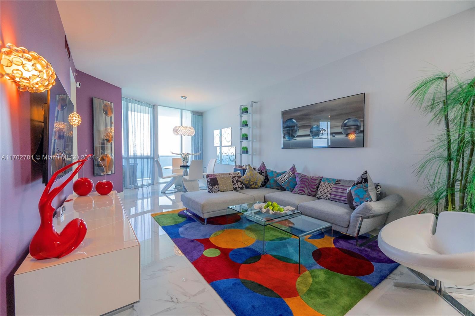 a living room filled with furniture and a couch