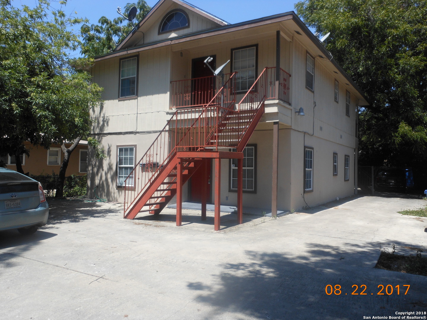 a view of outdoor space and barbecue grill